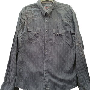 Wrangler Rock 47 Mens Button Up Shirt Multicolor Size XL 100% Cotton Pockets